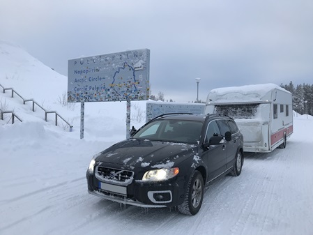 KABE Gespann am schwedischen Polarkreis im Winter