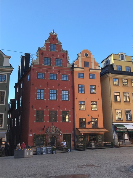 alte Häuser in Stockholm-Gamla Stan