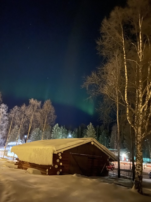 Polarlicht am Ivalo River Camp