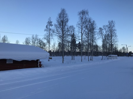Morgens am Ivalo River Camp