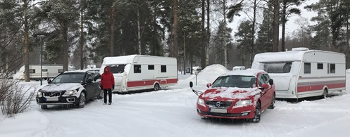 Abfahrt in Oulu vom Campingplatz