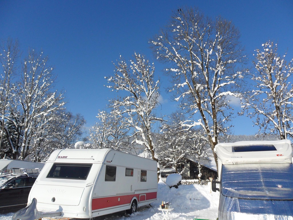 2016 Oberstdorf im Winter mit dem Wohnwagen
