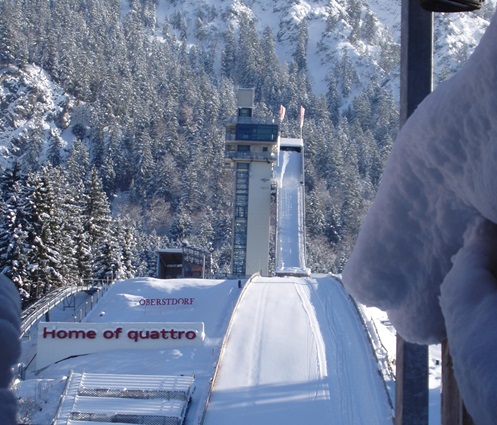 2016 Oberstdorf im Winter mit dem Wohnwagen